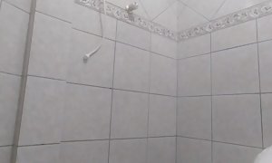 Humungous weenie ebony peeing truly rigid IN THE shower