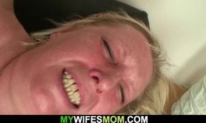 Wifey leaves and mother-in-law seduces him into hotwifey fuck-fest