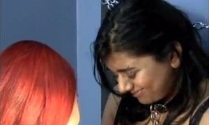 Indian victim complying her dominatrix as a great victim