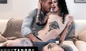 Pure TABOO tattooed escort Lydia dark-hued Hooks Up With Her Stepparent's business partner