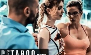 Pure TABOO Cheerleader Into hookup with Coach & Her husband