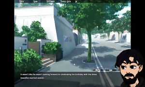 Visual novel Okusama wa moto Yariman we give a romantic encounter to an unsatisfied Milf