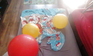 Amateur couple romantic foreplay in the bedroom.