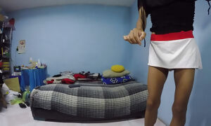 Joselynne Crossdresser In Skirt And Heels Butthole And My Cock To Web