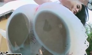 Ideal immense bootie milky doll Mandy Muse Taking anal invasion From Chris jacks Outdoors