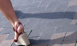 Candid scorching mature soles in rams stilettos (part1)