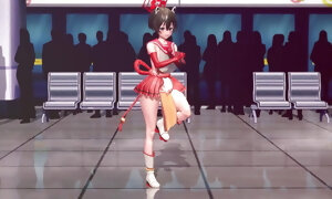 Mmd R-18 Anime chicks stellar Dancing tweak 52