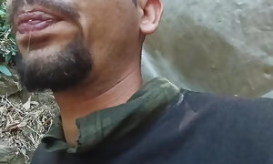 Military Indian dude urinating on chicks innerwears