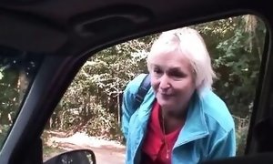 70 years elderly granny gets romped roadside