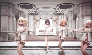 Mmd R-18 Anime women fabulous Dancing (clip 3)