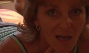 Mature super-bitch step mom getting herself humid with her plaything
