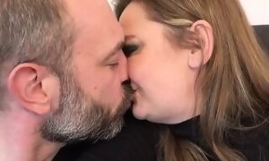 Home fuckfest with mature couple