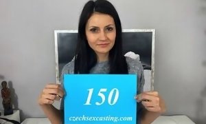 Unbelievable black-haired getting porked on the casting couch