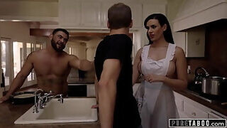 PURE TABOO Bisexual Couple Convinces Curious Exchange Student To Be Their New Third FULL SCENE&excl;