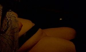 uk milf naked in the car at night