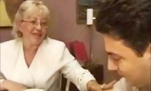 Grannie educator Flirts With Her school chick