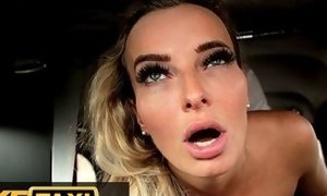 Blonde milf Victoria pure poked in Back of a taxi