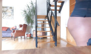 My Boss Makes Me Clean His Penthouse in High Heels