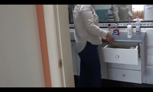 Beautiful 58-year-old Latin Mother Shows off in Front of Her Stepson to Turn Him on and Make Him Fuck Her