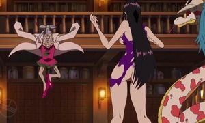 ONE lump edited ecchi moment from anime nude Boa Hancock