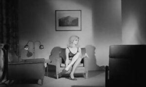 Busty Blond's individual Time with Visitor (1960s Antique)