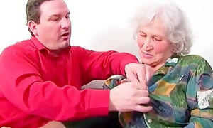 80 Years Old Granny With Last Wish To Fuck Her Step