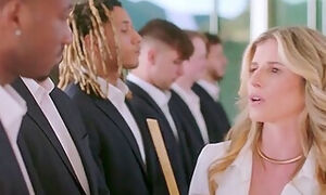 Strict Headmistress Gets Dped In Airtight Gangbang