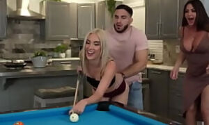 MILF stepmom and stepdaughter used as fuck toys by stepson