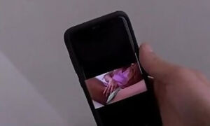 Busty MILF stepmom sent a erotic video to stepsons friend