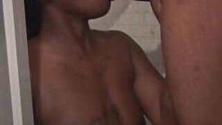 When her big ebony butt starts begging for some action ebony milf uses sex toys