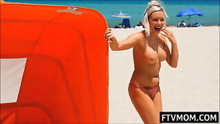 MILF Nude Public Beach