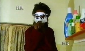 Italian porno on VHS with swinger couples in masks #10