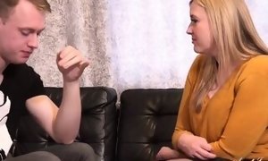 AuntJudysXXX - sizzling bbw milf Charlie Rae lets her penniless Step-Cousin pay the rent in jizz