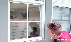 Peeping Tom Fucks Busty Nyx Monroe