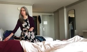 Homemade - man Caught stroking By Mom's buddy in motel!