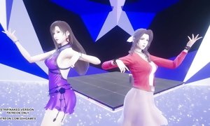 MMD TAEYEON - INVU Aerith Tifa Lockhart super hot Kpop Dance Final dream Uncensored manga porn