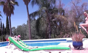 Auntjudys - Hot Horny MILF Lynna Nilsson Gets Naughty by the Pool