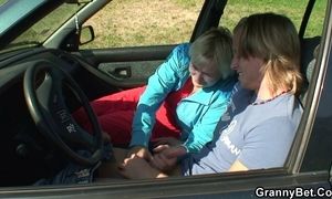 80 year old blonde granny fucked roadside