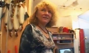 German grannie Turns Into tramp In Her Home