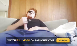 Sexy Redhead with an Eye Patch Shows You How to Cum Like a Mobster