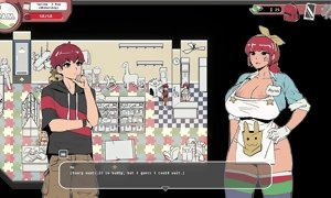 Spooky Milk Life - manga porn game - gameplay part 2 - suck off from shopkeeper